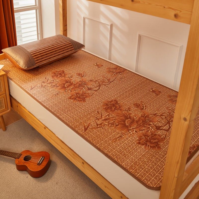 凉席夏季学生宿舍单人上下铺1.2寝室0.9米草藤席家用1.5m床竹席子,床上用品,竹席,淘宝优惠券,粉丝福利购,淘宝优惠卷