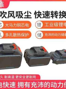 车载鼓风机大功率充电式锂电池220v12v收I割24v挖掘机吹风机除尘w