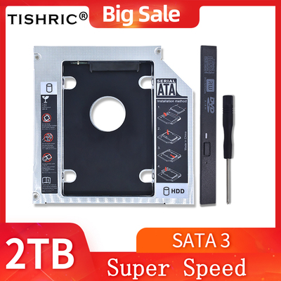 热销TISHRIC 2ND HDD Caddy 9.5mm/12.7mm Optibay SATA 3.0 HDD