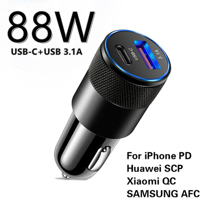 极速USB Car Charger Quick Charge 3.0 Type C Fast Charging Ph