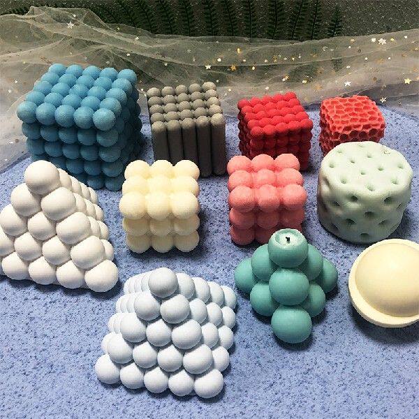 금형 기하학적 3D 모양 수지를 만드는 새로운 실리콘 양초