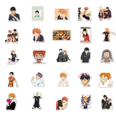 50pcs Haikyuu!! Graffiti Stickers Volleyball Japanese Anime