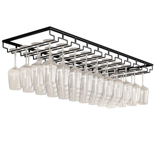 大号加宽餐边柜红酒杯架家用酒杯架悬挂倒挂红酒架子高脚杯吊柜架