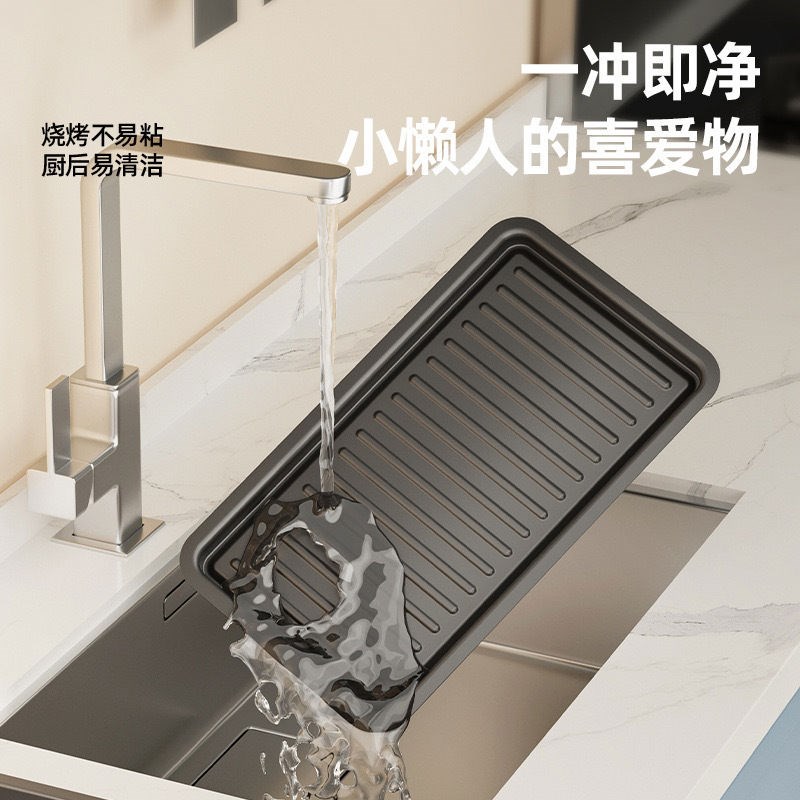 电烤肉盘家用烤肉机多功能涮烤一体锅电烧烤炉R烟室内烤串机烤盘