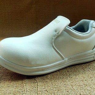 防滑防油厨师鞋 捡漏韩单塑钢头防砸轻便安全防护皮鞋 劳保工作鞋