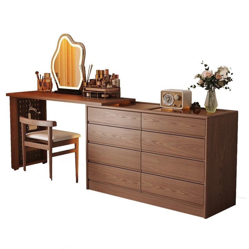繁丰实木化妆桌梳妆台斗柜一体卧室简约现代收纳柜转角储物床尾柜,住宅家具,梳妆台/桌,淘宝优惠券,粉丝福利购,淘宝优惠卷