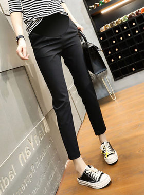 孕妇裤春c夏季薄款时尚外穿黑色显瘦百搭修身打底八分九分小脚夏