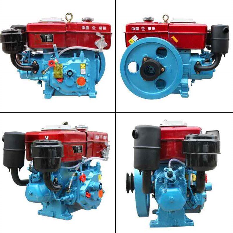 速发常州单缸柴油机发动机175r180r190水冷68匹小型y农用手摇电启