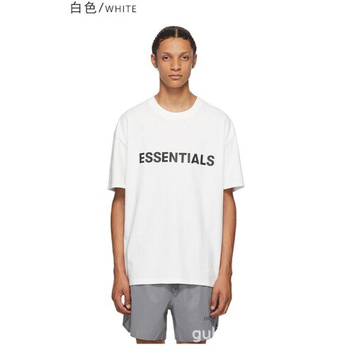 FOG ESSENTIALS第z七季复线字母压胶棉质短袖男女T恤