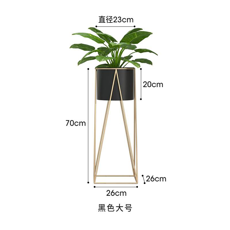 2021新款客厅花架F电高视机旁边花盆架放N黄金葛的架子室内现代