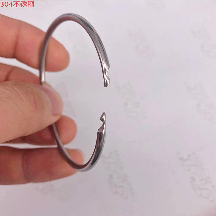 304内径包挂件内外径线粗不锈钢台挂DIY活页卡圈书环装订圈开口圈