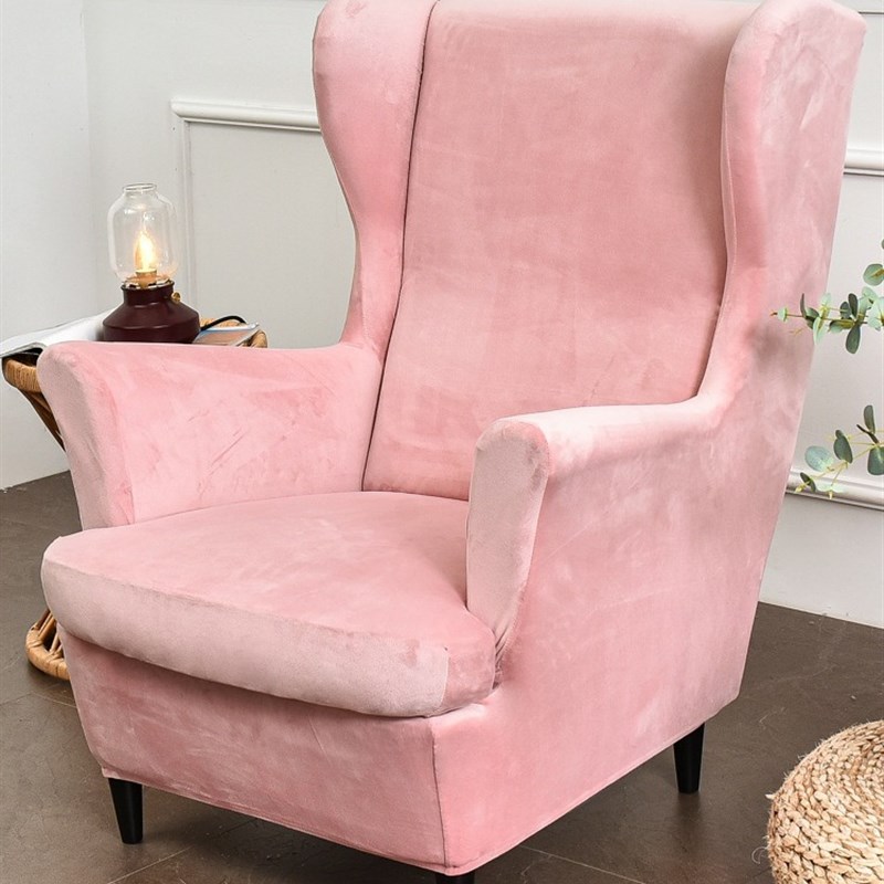 XXP4清货 天鹅绒丝绒s美式单人老虎凳套 斯佳蒙靠背椅凳套高背椅