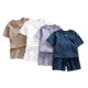 Toddler Girls boy Cotto BOY 速发Baby kids Clothes SET Summer