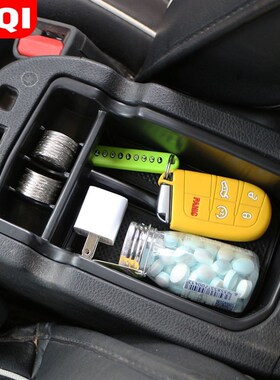 ABS Car Armrest Storage Box Holder Container for Jeep Compas