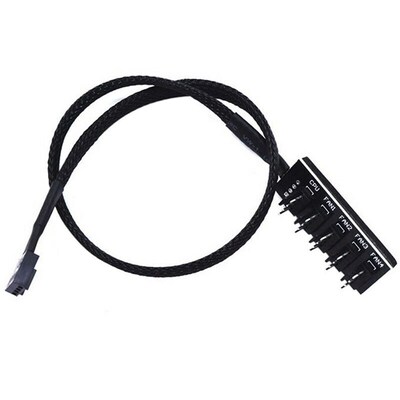 5-port 4-pin PWM CPU Cooling Fan Power Cable Splitter Comput