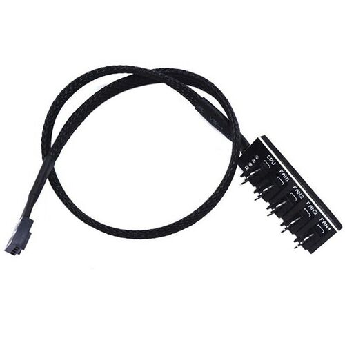 5-port 4-pin PWM CPU Cooling Fan Power Cable Splitter Comput