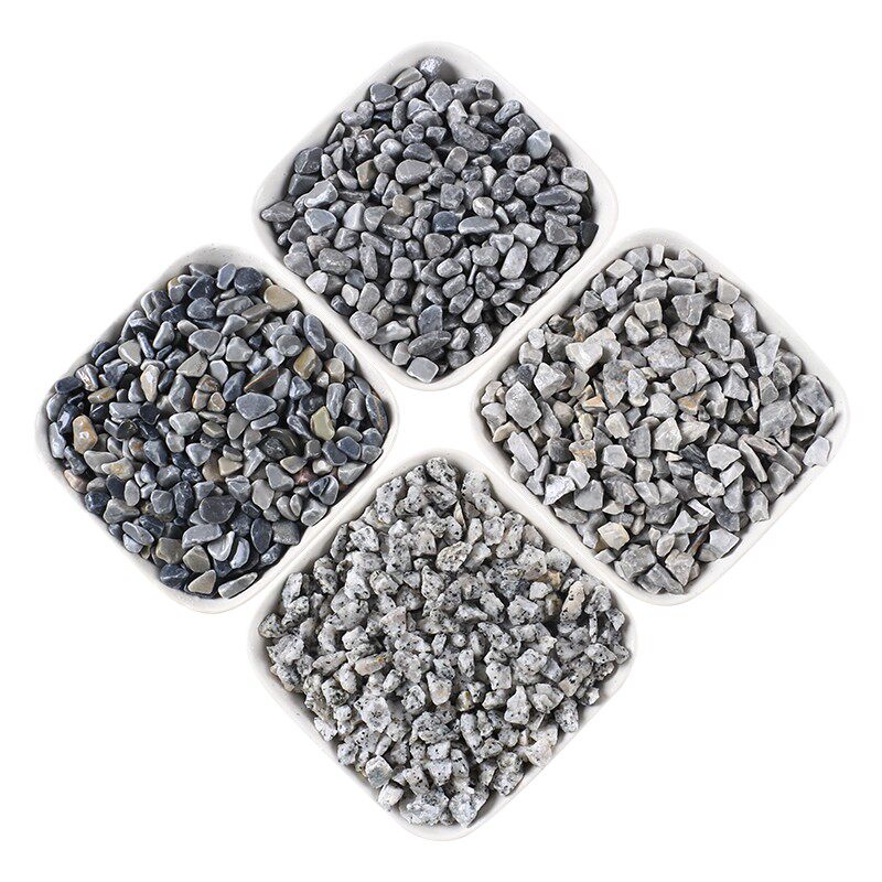 灰色石子铺地专用水洗石外墙水刷石枯山水造景米粒砾石水磨石石子