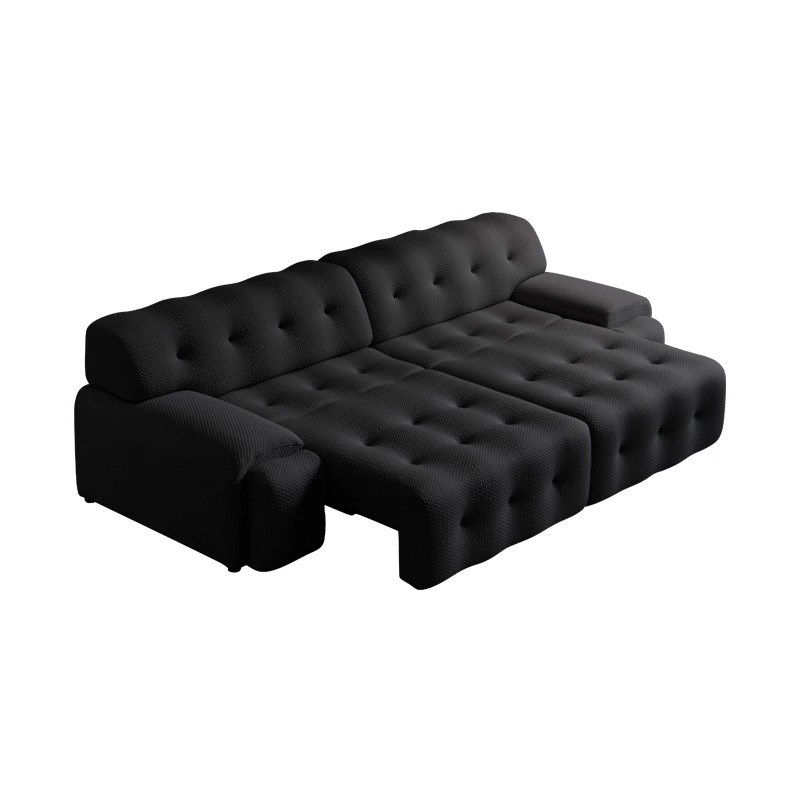 罗奇堡电动沙发床两用可调节伸缩折叠多功能意式客厅黑色布艺沙发,住宅家具,功能沙发,淘宝优惠券,粉丝福利购,淘宝优惠卷