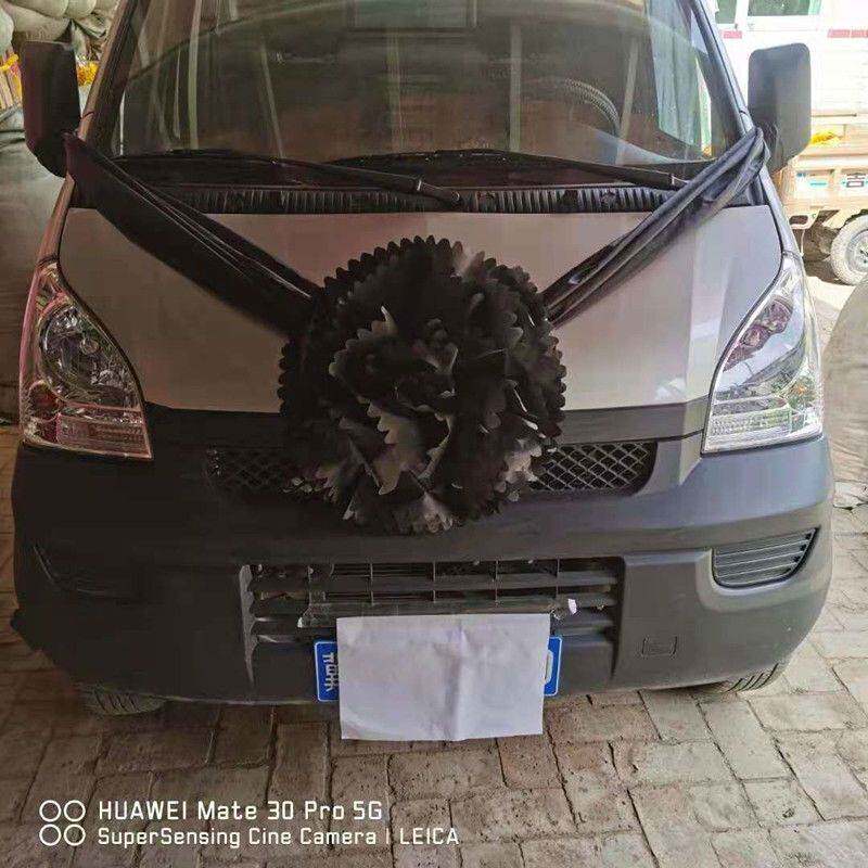 灵车花殡仪车装饰花灵堂布置车头花白红黄黑色布花白事丧事车花