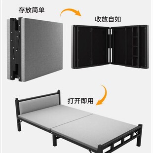 一米二的床1米宽可收起来的青少年男孩薄床头床垫一体拆折叠床