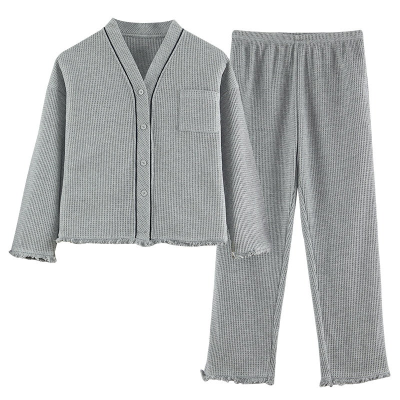 春秋季睡衣女士韩版长袖开衫大尺码两件式套装和服夏秋冬款家居服,女士内衣/男士内衣/家居服,睡衣/家居服套装,淘宝优惠券,粉丝福利购,淘宝优惠卷