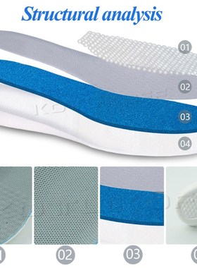 *Height increase insoles shock absorption buffer Elevator in