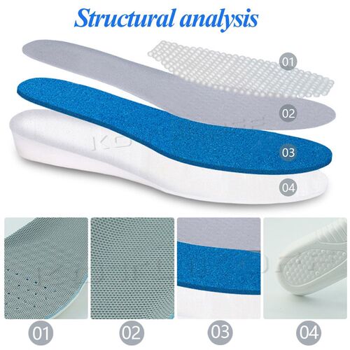 *Height increase insoles shock absorption buffer Elevator in