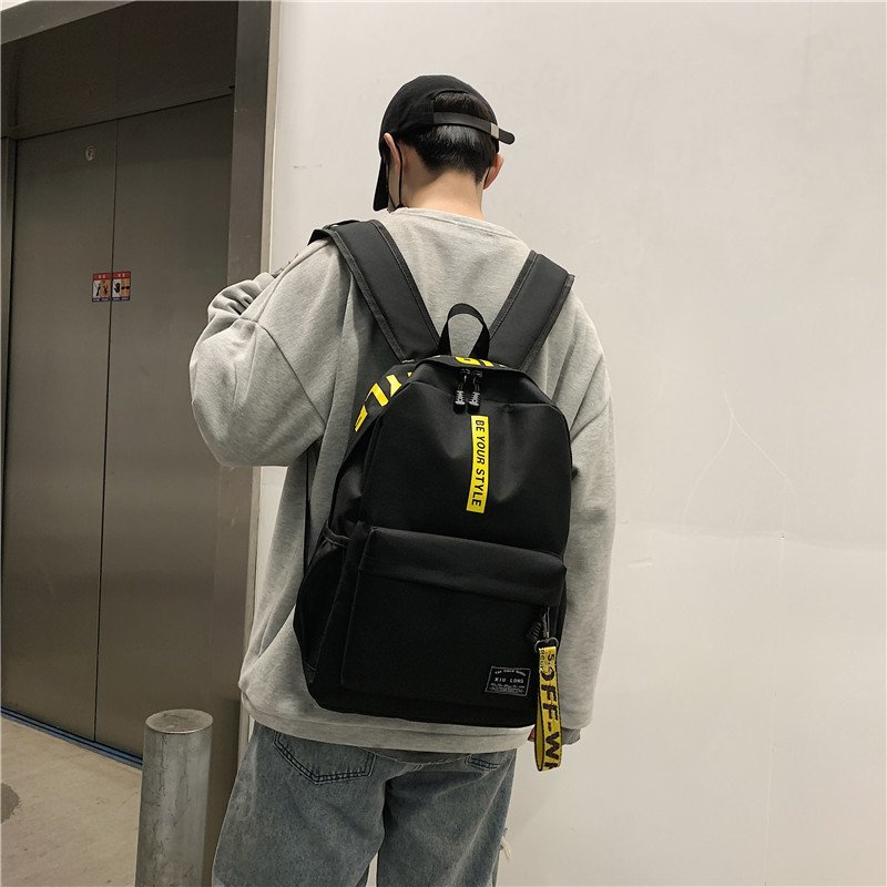 小学生书包潮流后揹包初中生高中男士旅行揹包休闲女生帆布大容量