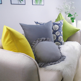 定做 50x50沙发纯棉抱枕套不含芯55x55长方型40x40全棉45x45 大号
