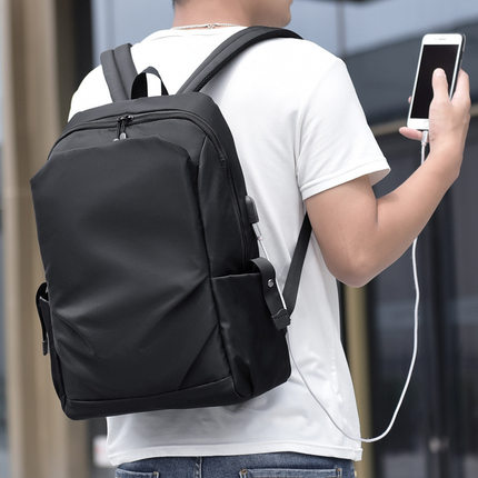 轻便休闲双肩包定制logo运动背包男笔记本电脑包女学生书包印礼品