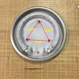 电热养生壶配件发热体电热盘玻璃烧水壶不锈钢发热V盘加热体管配