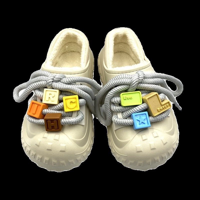 秋冬厚底增高大头情侣棉拖鞋男女包跟外穿棉鞋保暖加绒雪地靴潮流