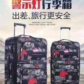 黑色行李箱防摔皮箱拉杆箱男万向轮拉链款 高质量新款 牛津布耐用