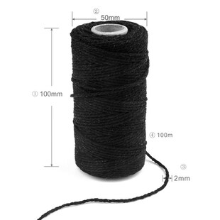 Twisted Cord Rope 100m Macrame Cotton Crafts Arti Pure