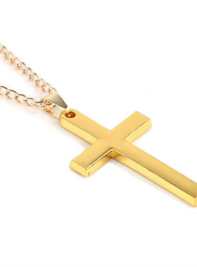 小众高货Fashion Cross Pendant Necklace Women Men Stainless S