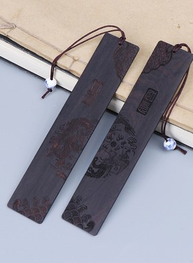 Chinese Style Retro Bookmarks Ebony Sandalwood Wood Quality,