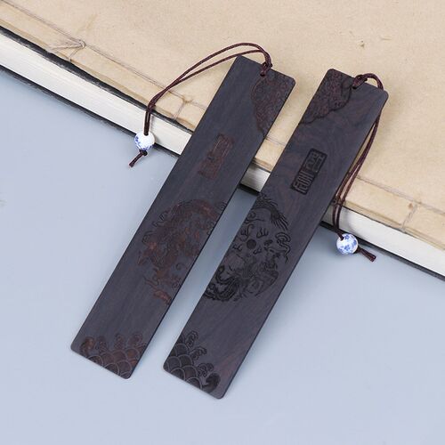 Chinese Style Retro Bookmarks Ebony Sandalwood Wood Quality,
