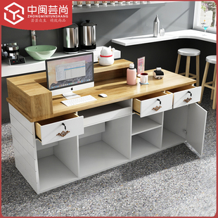 網(wǎng)紅收銀臺簡約現(xiàn)代小型北歐蛋糕奶茶店服裝 Z店收銀柜 店吧臺童裝