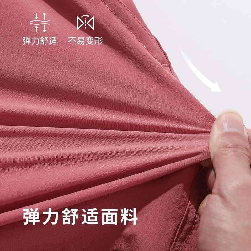 沙滩裤男速干可下水夏季海边游宽松温泉泳裤纯色运动透气三分新品