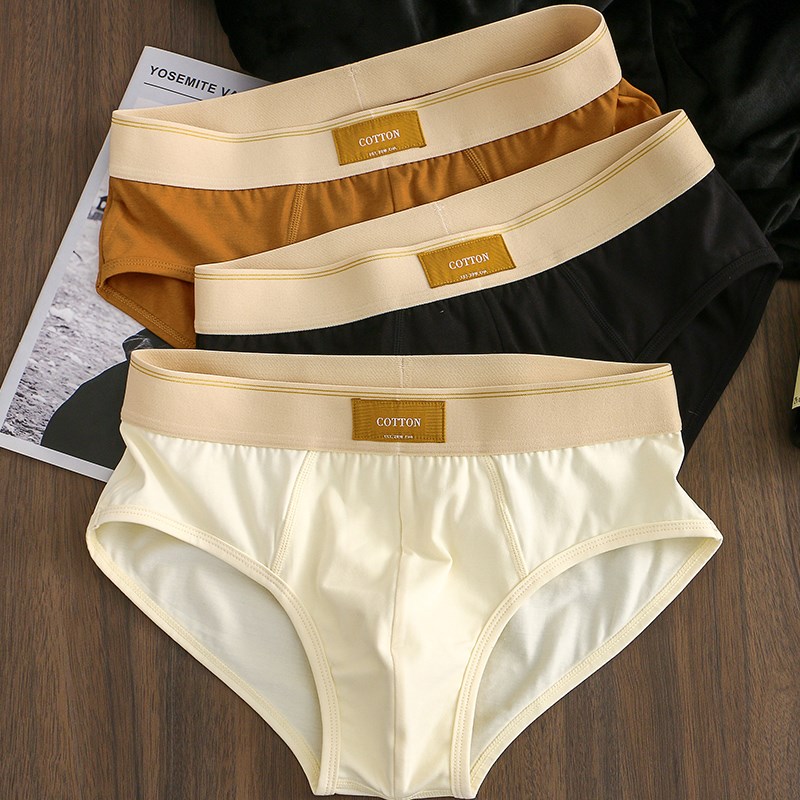 男士三角内裤男生纯棉新款运动短裤头青少年宽松透气裤衩潮流底裤