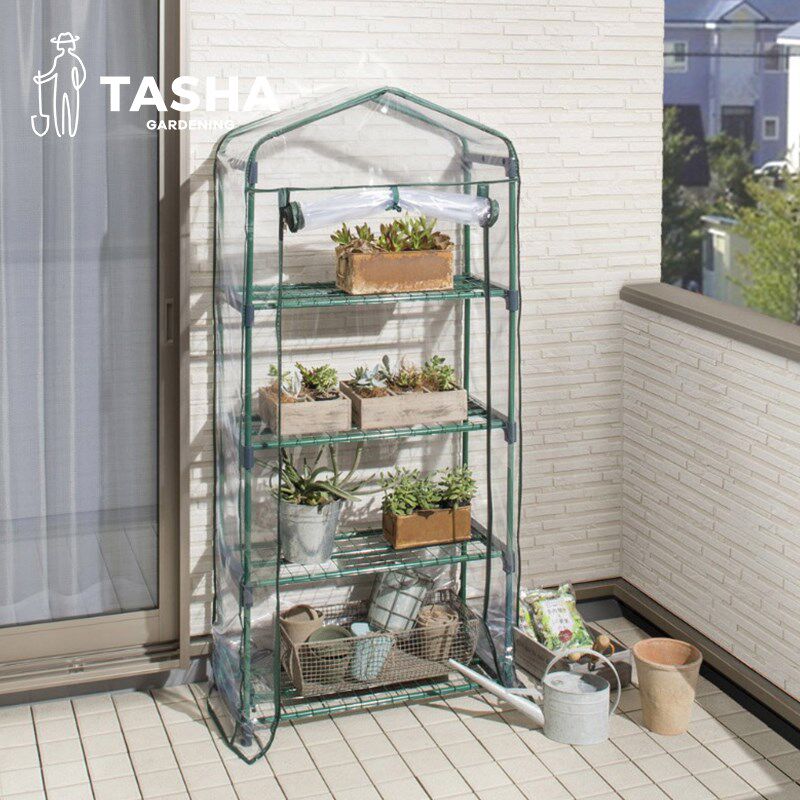 塔莎的花园阳光房暖棚骨架塑料膜冬季家用庭院植物过冬保温棚户外