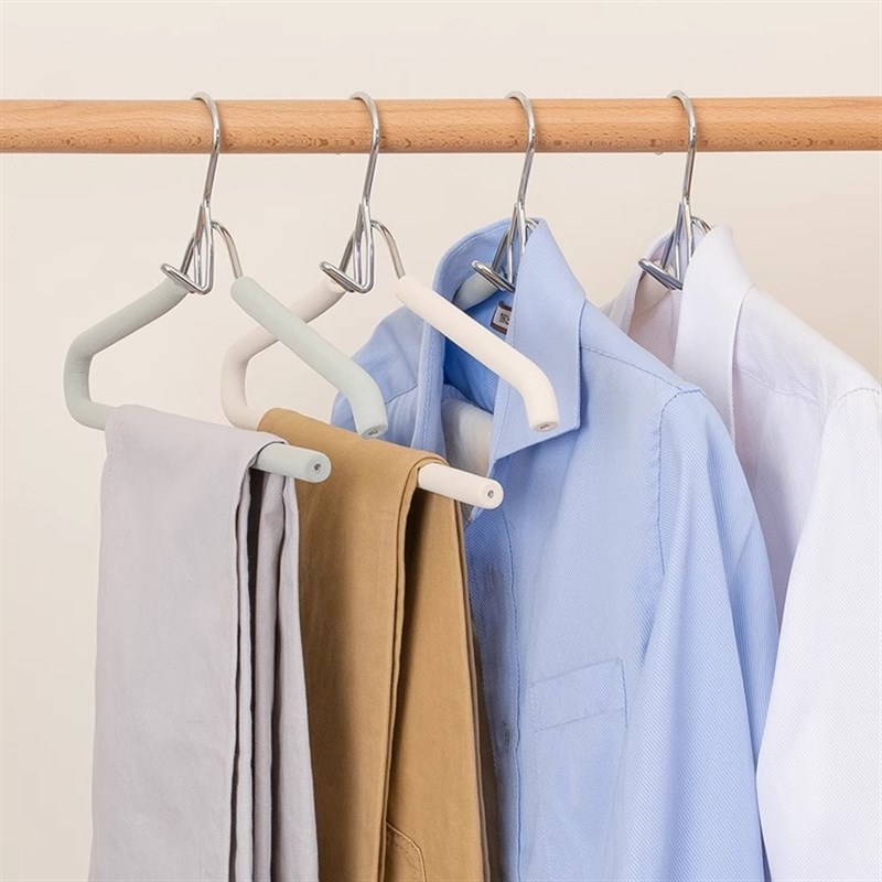 德国丨套装衣架连体搭配带夹防滑衣挂多功能无痕汉服JK裙收纳衣撑