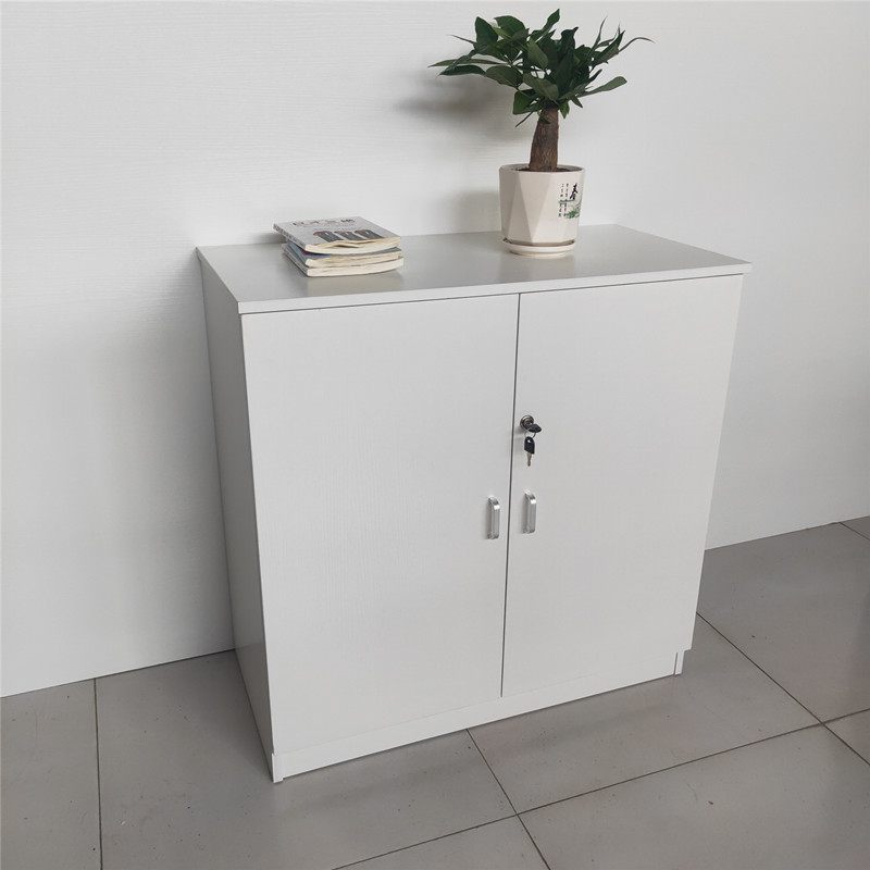 实木文件储物柜对开门阳台书柜办公桌柜子隔层矮柜财务档案资料柜