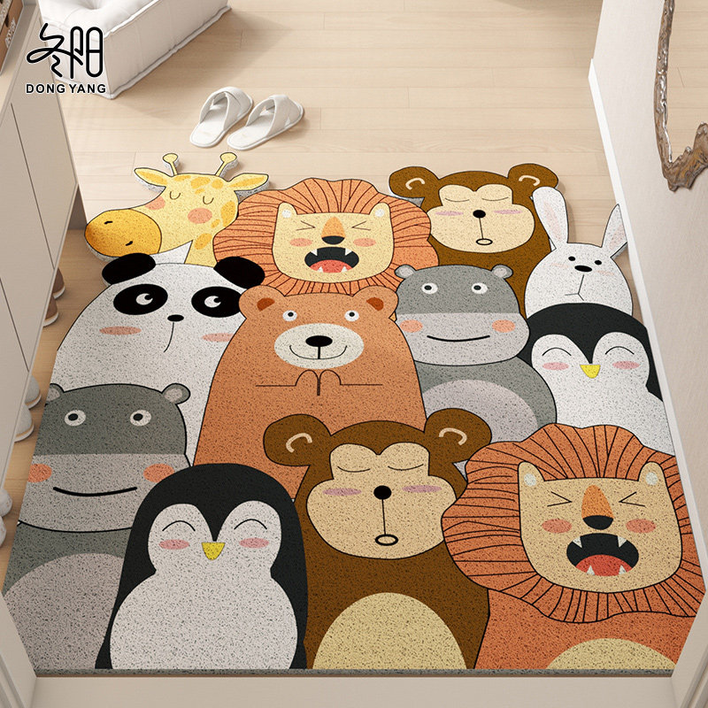 卡通地垫入户门垫进门大门口脚垫门内进户防滑耐脏可裁剪丝圈地毯,居家布艺,入户地垫,淘宝优惠券,粉丝福利购,淘宝优惠卷