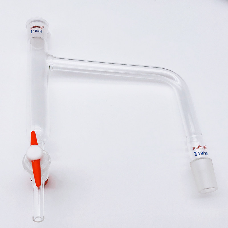 玻璃油水分离器 玻璃分水器水分仪四氟活塞节门无刻度分水器19/26