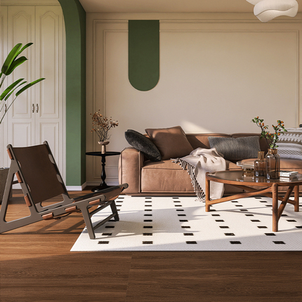 焦糖色简约法式木纹瓷砖600vx1200 卧室客厅阳台仿实木全瓷地板砖