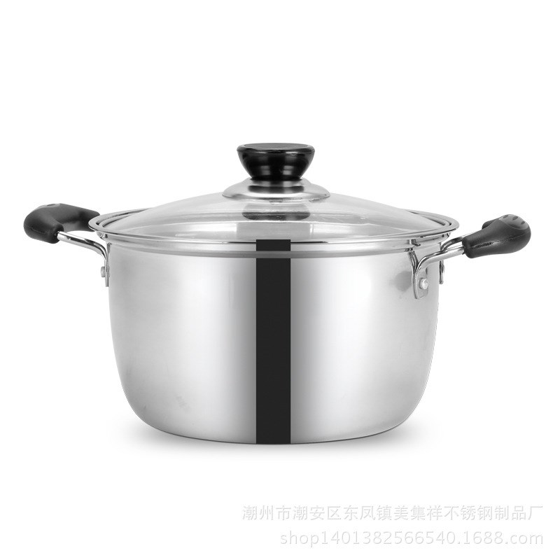 Pot Cookware Soup-Pot Nonmagnetic-Cooking Non-Stick Double-B