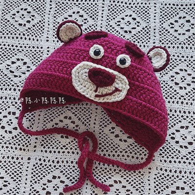 草莓熊毛线手工编织宝宝piy孕妇妈妈钩针材料包制作新年礼