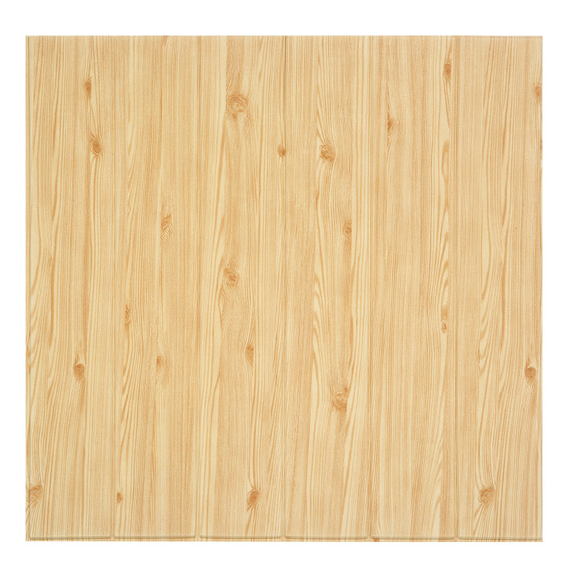 速发Wall paper 3d wood grain ceiling foam waterproof autohes