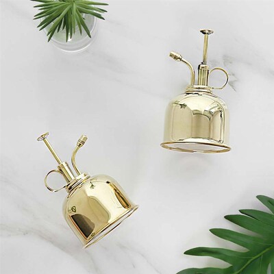 300ml Mini Copper Plant Flower Watering Can Pot Spray Bottle